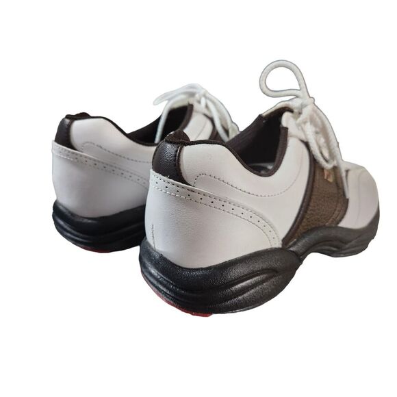 Foot Joy Greenjoys Mens‎ 7.5M Golf Shoes White Brown Oxford 45457 - Picture 6 of 12